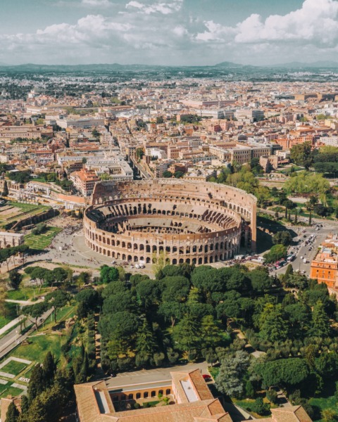 Monuments of Rome: Colosseum view