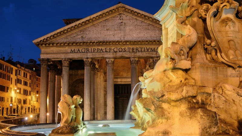 Rome in golf cart tour discover Pantheon